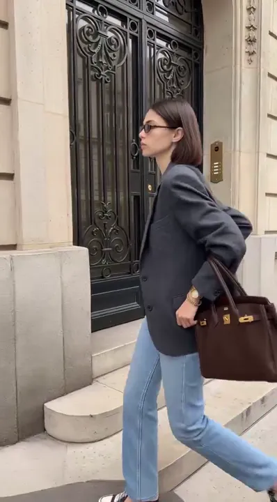 Parisian Steps at Dusk AI video template