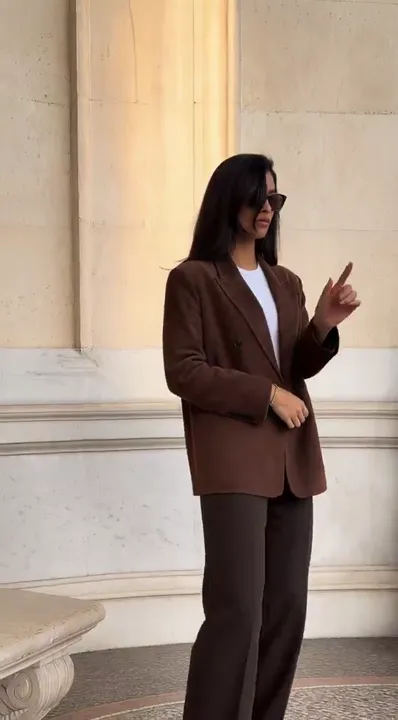 Chocolate Suede Power Walk AI video template
