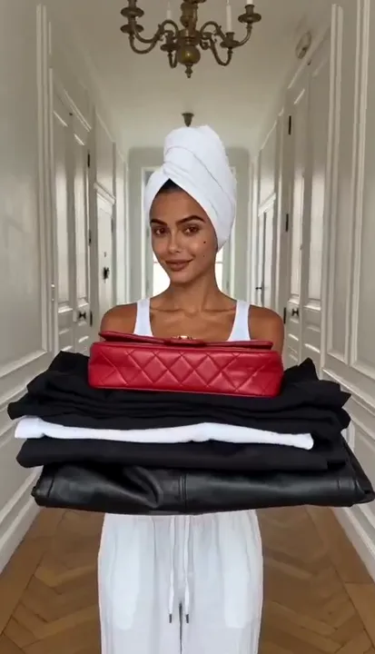Clothes Stack Reveal AI video template
