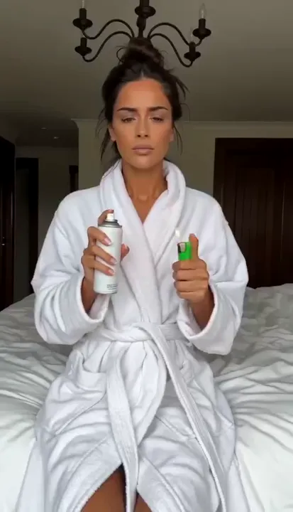 Fire Spray Glow Up AI video template